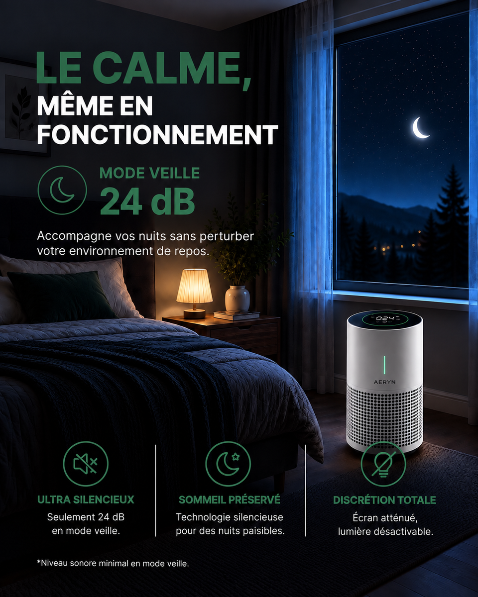 AERYN - Purificateur d'air pour la chambre.